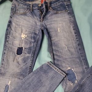 Patched Super Skinny Jeans